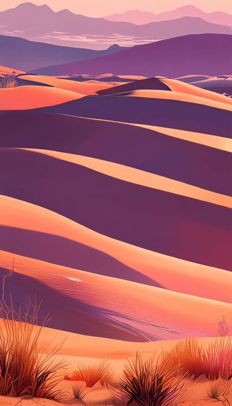 Dunes at Dusk Glow