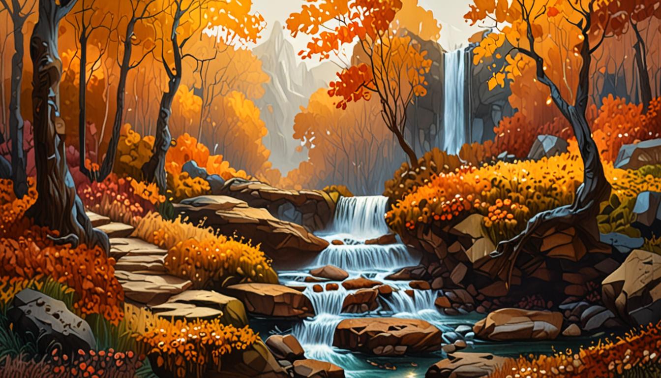 Golden Ember Cascades