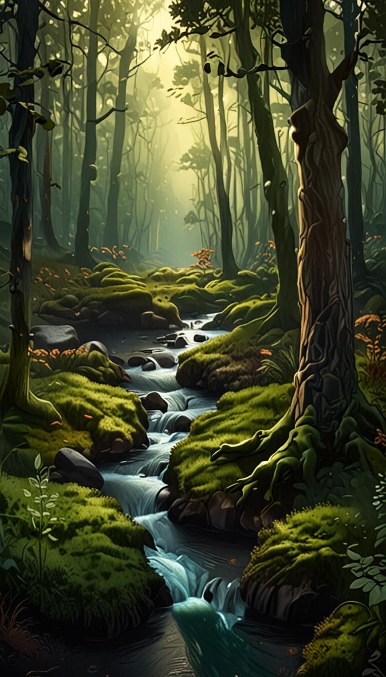 Serene Morning Forest — scene 2