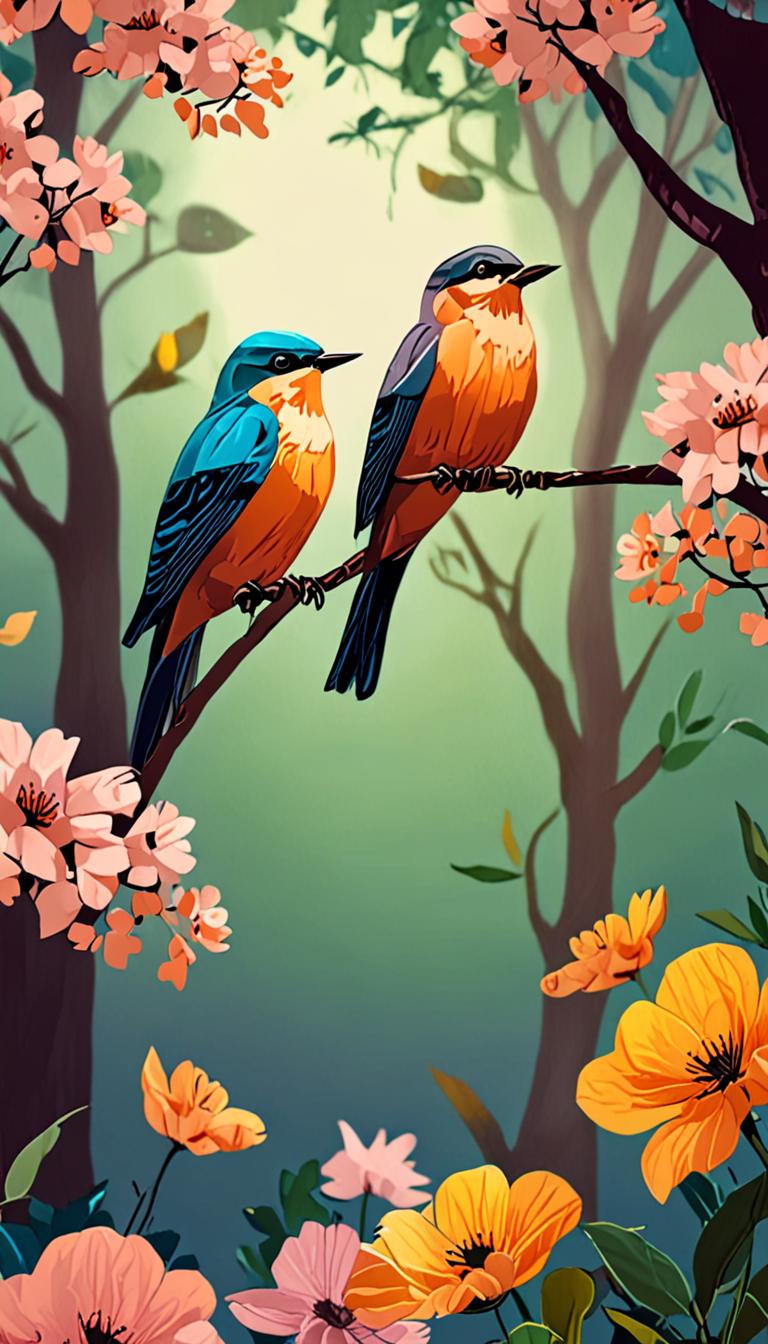 Serene Morning Forest — scene 3