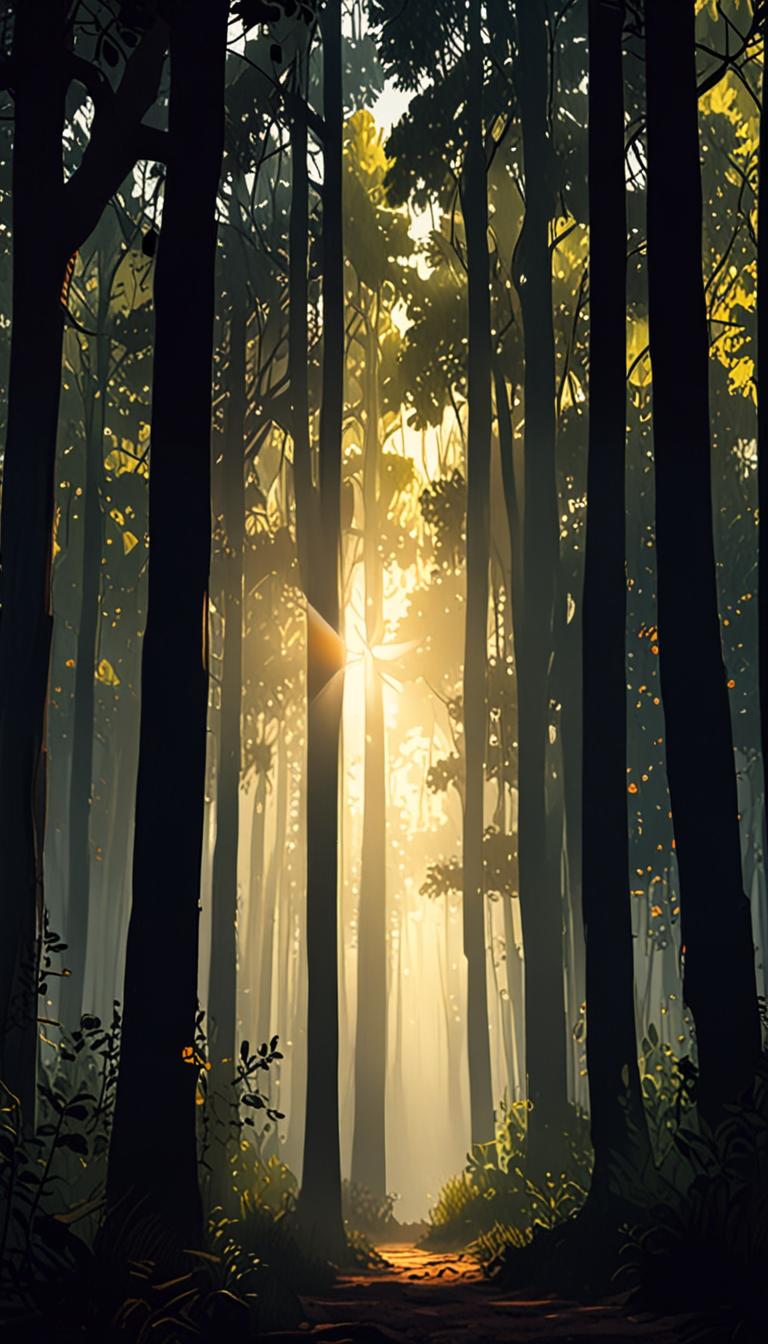 Serene Morning Forest — scene 4