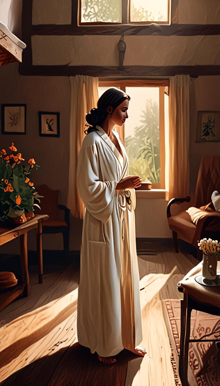 Quiet Village Morning Light — scene 1