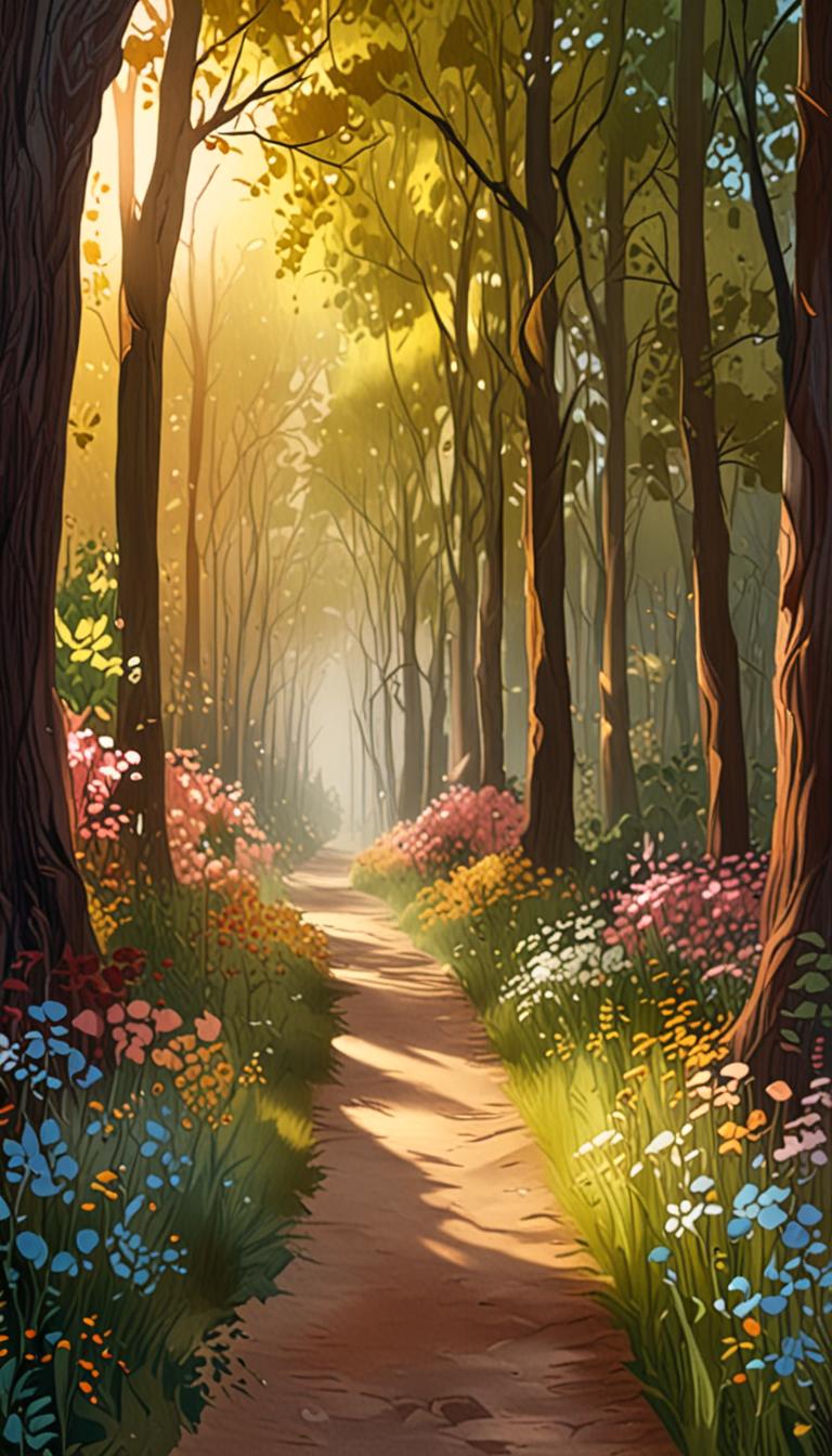 Whispering Woods at Dusk — scene 2
