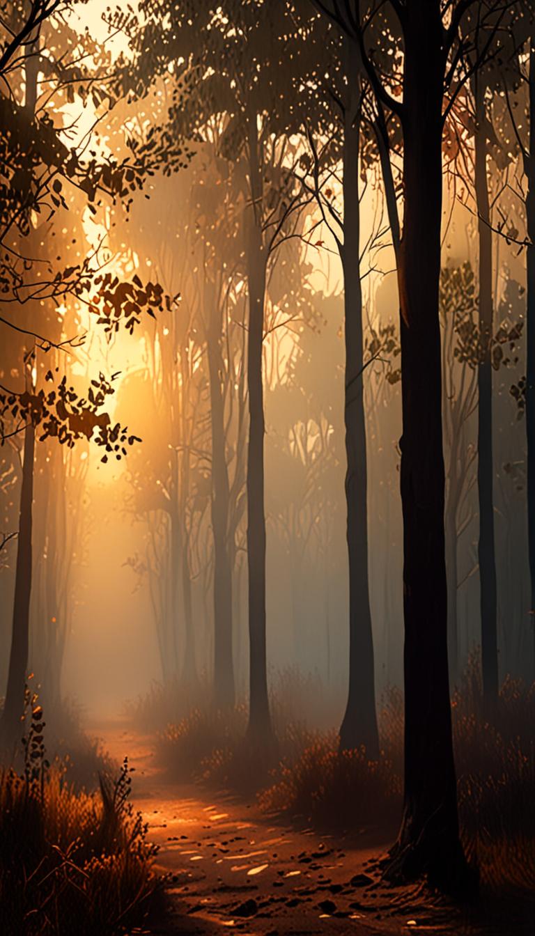 Silent Forest Morning Mist — scene 2