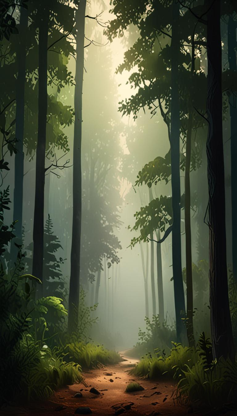 Silent Forest Morning Mist — scene 4