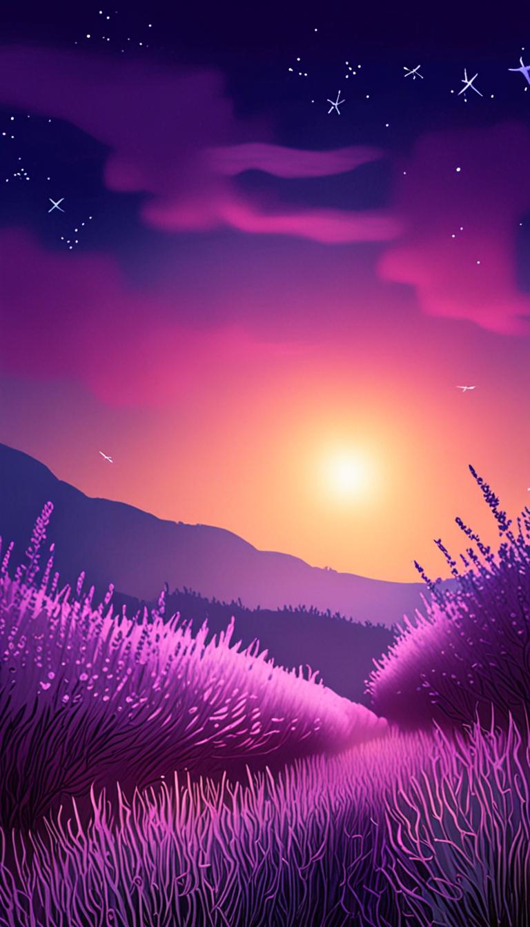 Evening in Lavender Fields — scene 4