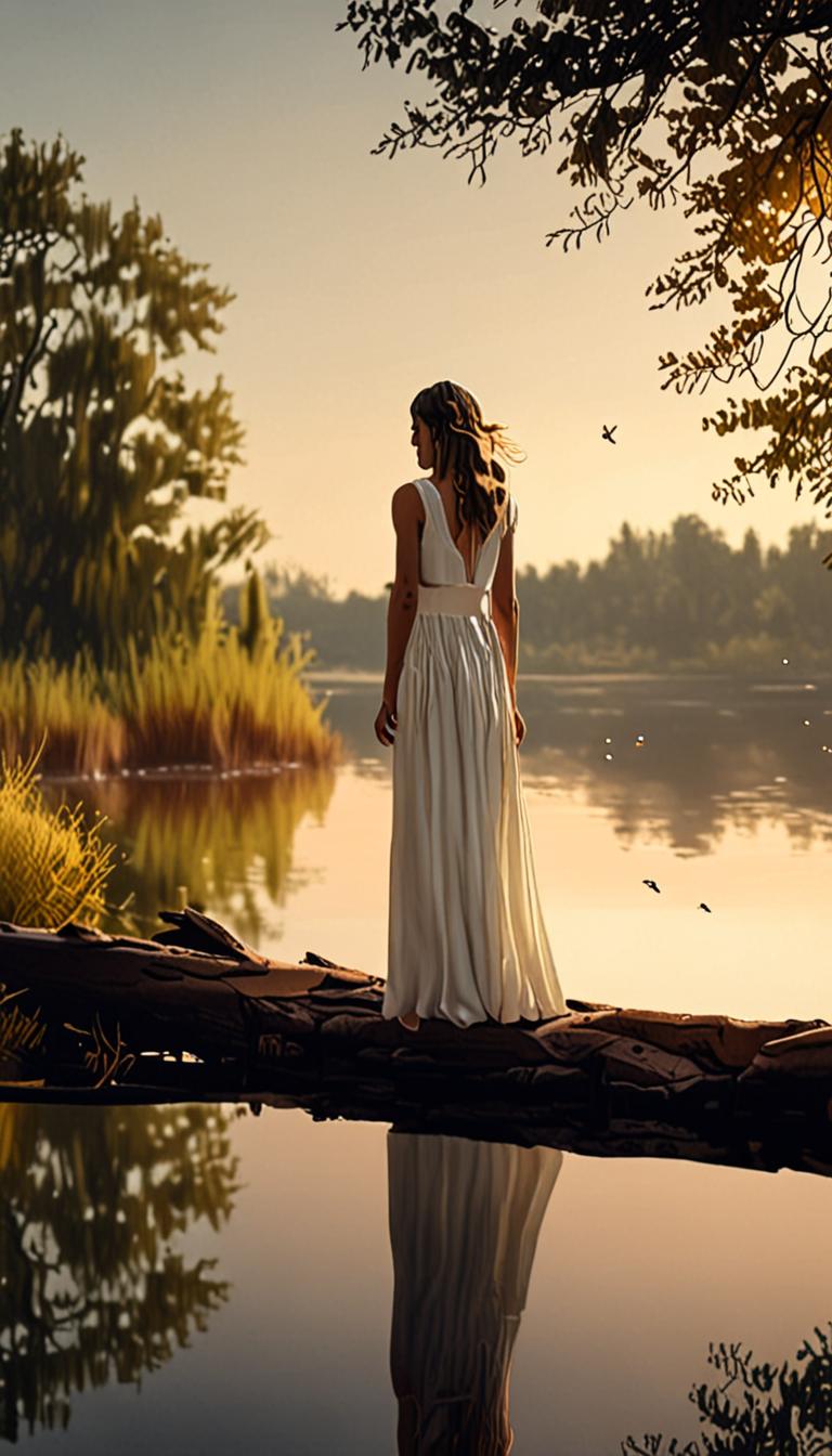 Soft Moonlit Lake Shore — scene 1