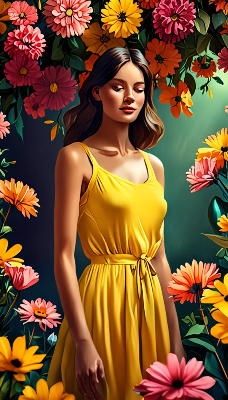 Warm Sunshine on Petals — scene 1
