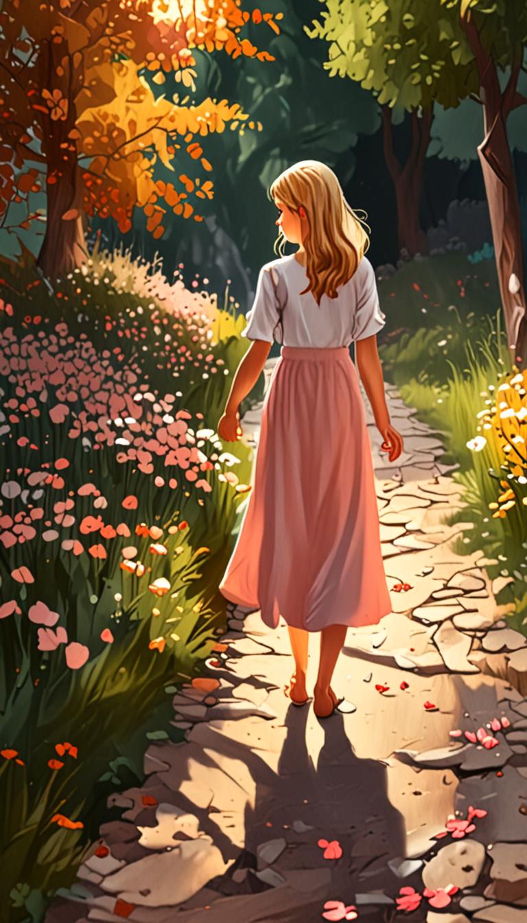 Warm Sunshine on Petals — scene 3