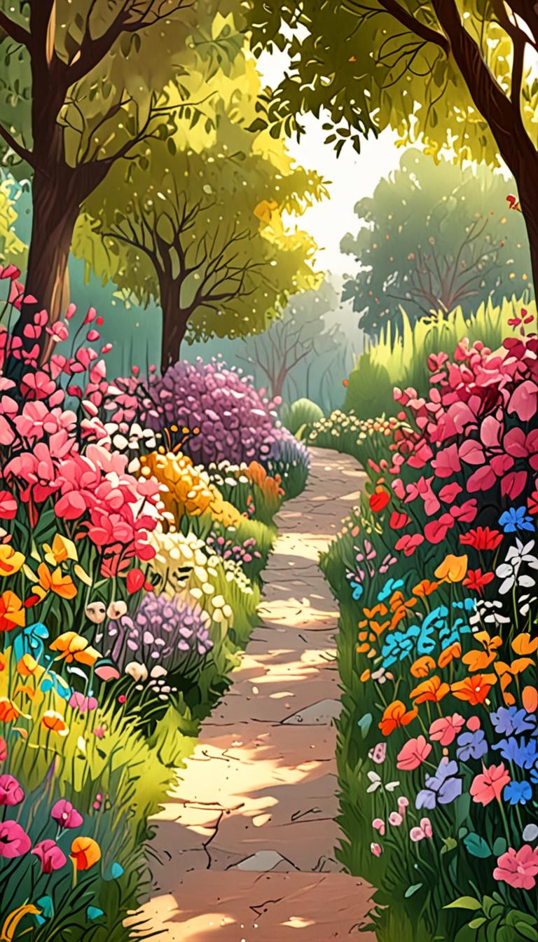 Warm Sunshine on Petals — scene 4