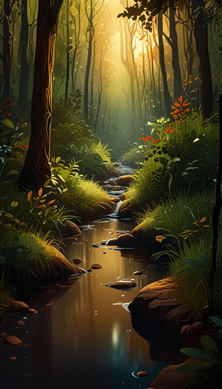 Evening's Gentle Forest Hush — scene 3