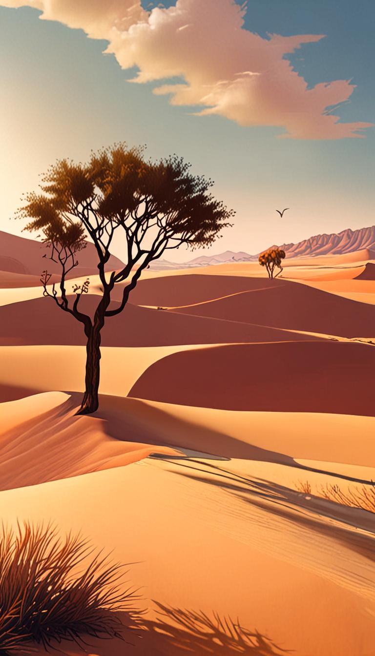 Softly Blooming Desert Flowers — scene 3