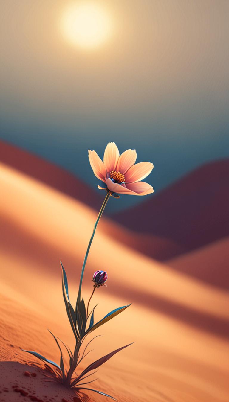 Softly Blooming Desert Flowers — scene 4