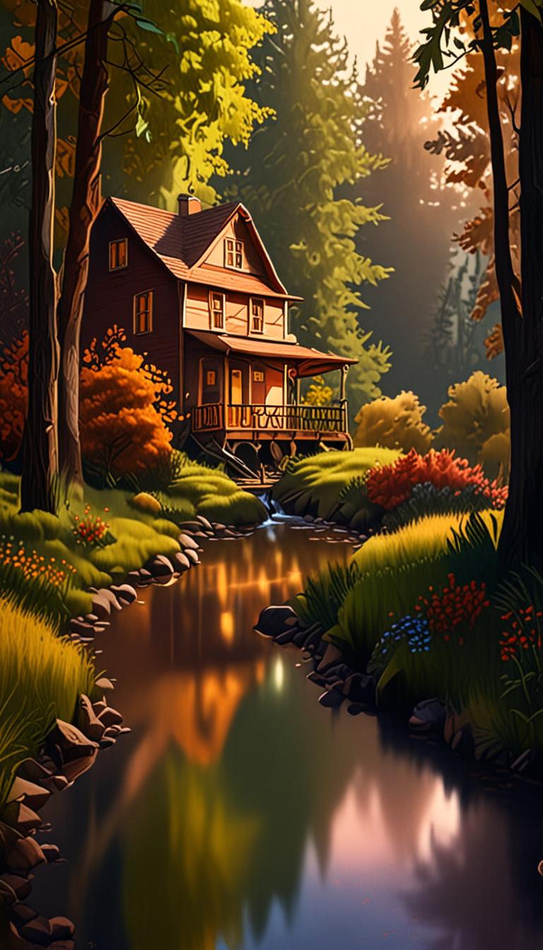 Evening's Peaceful Village Slumber — scene 4