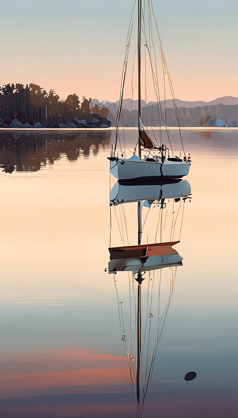 Softly Sinking River Sunset — scene 3